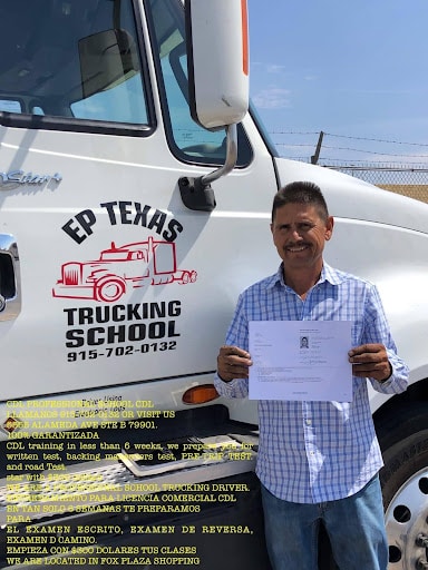 CDL. EP Texas Trucking School
