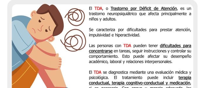 TDA: Síntomas y Tratamiento del Trastorno por Déficit de Atención en Niños y Adultos